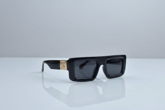 Black Rectangle Sunglasses UV400 Unisex Polycarbonate | Sunglass Lover