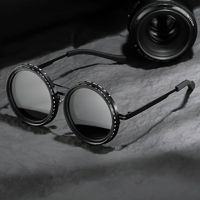 Vintage Round Photochromic Sunglasses – Auto Tint UV400 Protection - Sunglass Lover