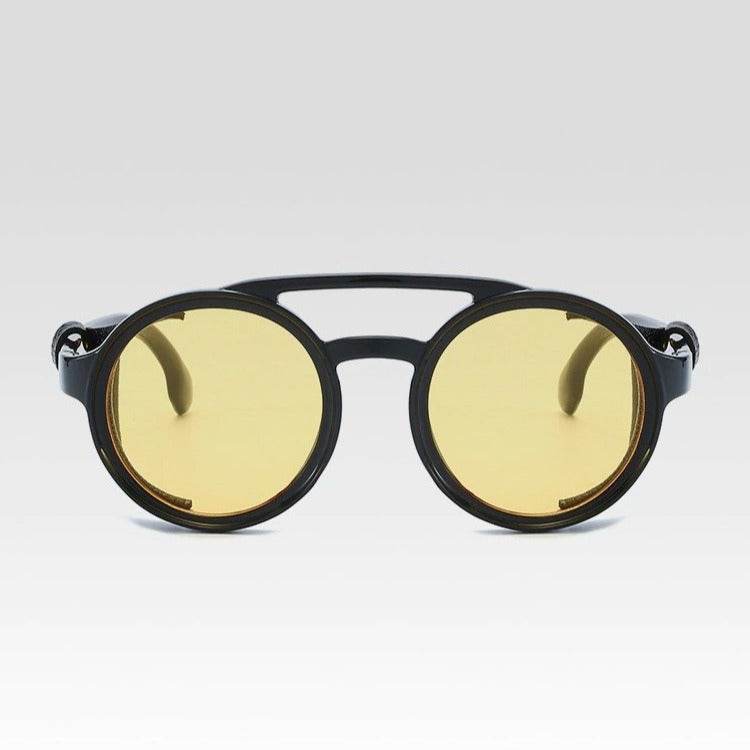 Retro Vintage Round Steampunk Sunglasses - Sunglass Lover