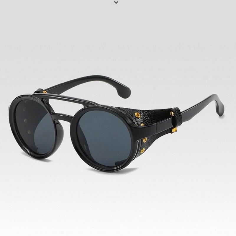 Retro Vintage Round Steampunk Sunglasses - Sunglass Lover