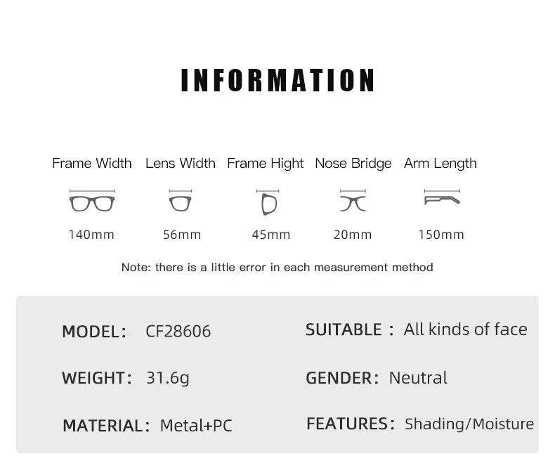 Sunglass Lover square rimless sunglasses for women model CF28606 metal PC 56mm lens 140mm frame