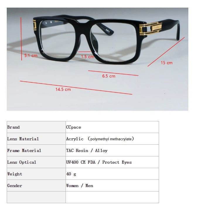 Sunglass Lover black vintage thick square sunglasses with thick acetate frame gold temple accents UV400 lenses