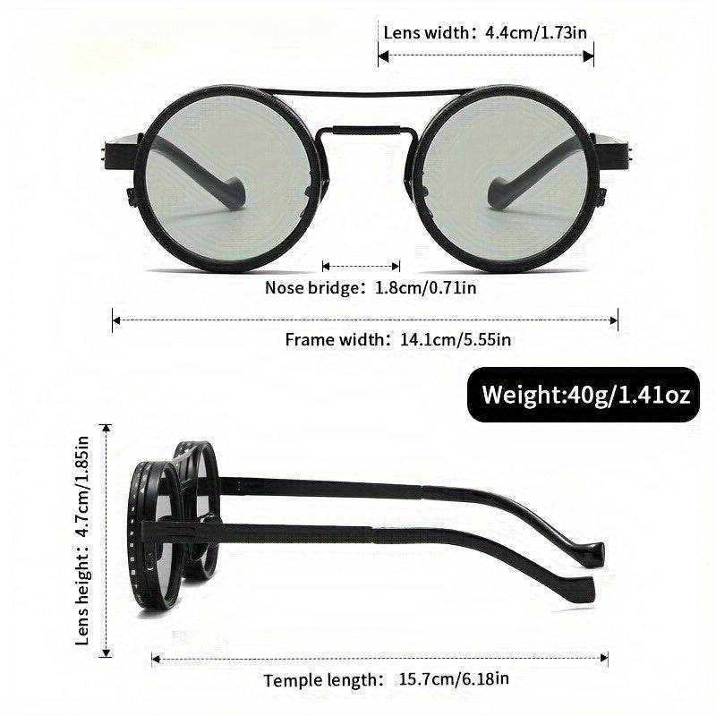 Classic Retro Round Fashion Glasses with adjustable ND Filter Lens - Sunglass Lover