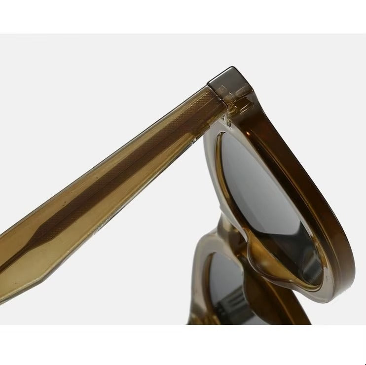 Designer Round Sunglasses for Men – Trendy Black Frame UV400