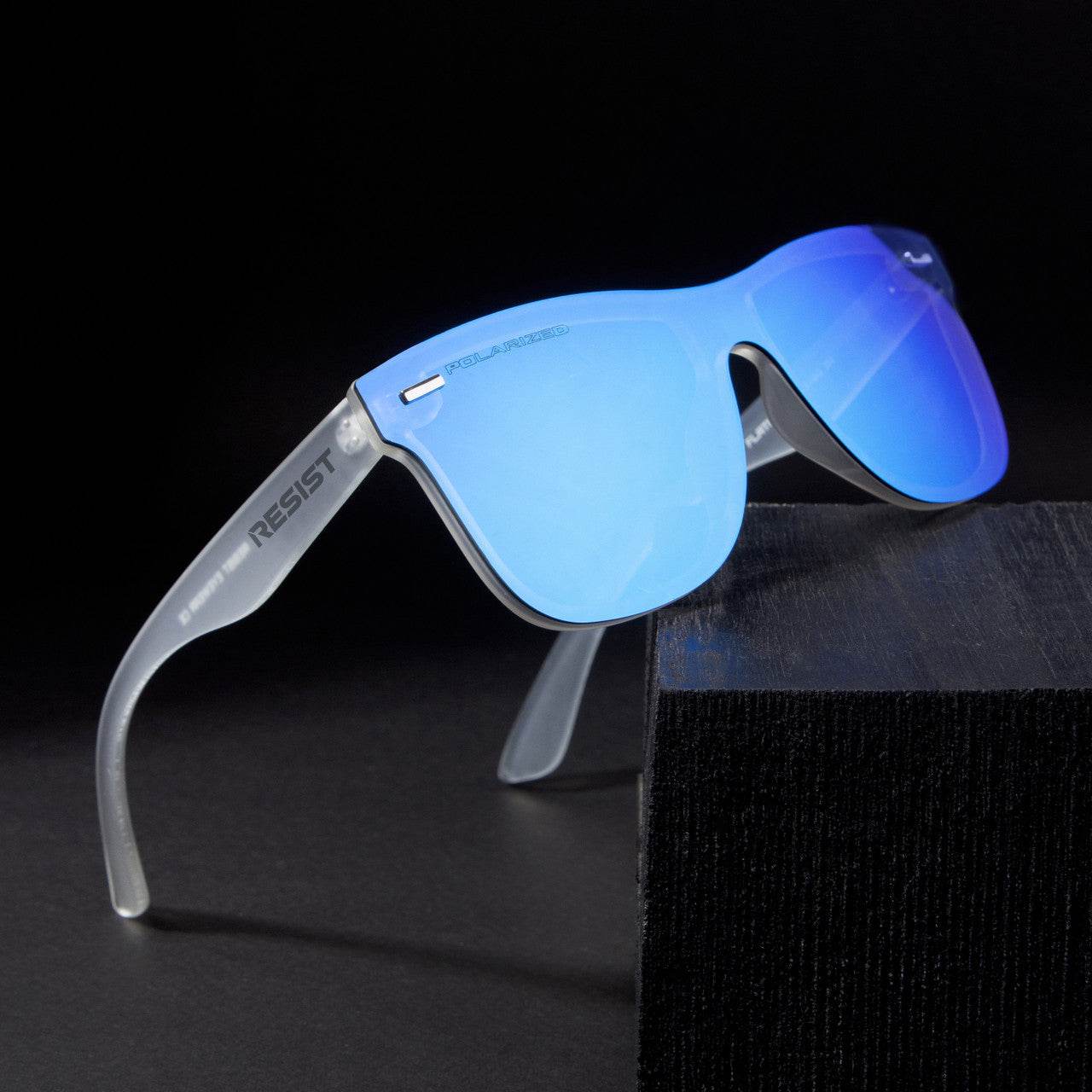 Classic Wayfarer Blue Ice Polarized Sunglasses - Sunglass Lover