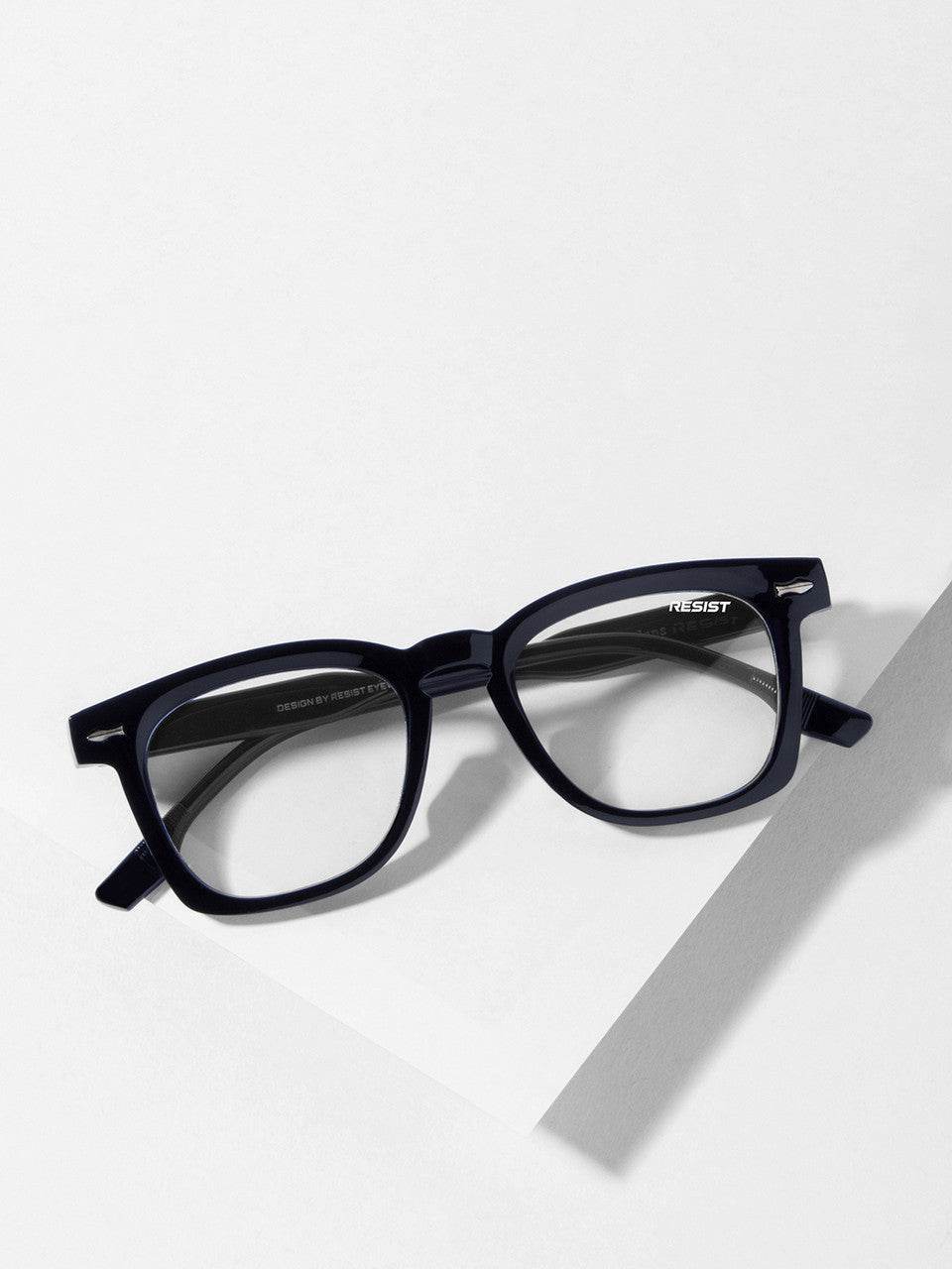 Knight Black Clear Wayfarer Eyeglasses - Sunglass Lover