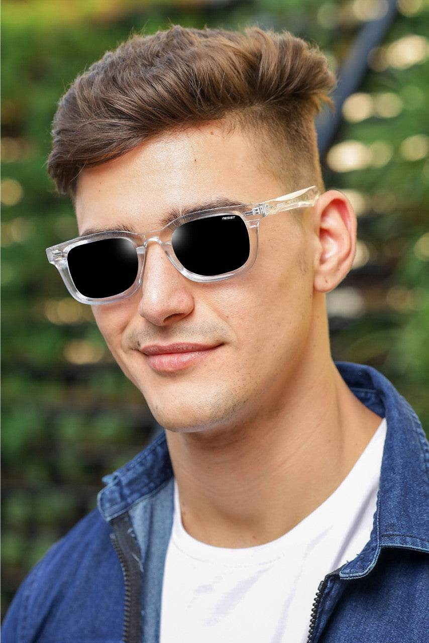 Classic Clear Black Wayfarer Sunglasses (55 mm) - Sunglass Lover