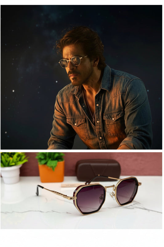 Celebrity Inspired Oval Square Sunglasses UV400 Metal Unisex | Sunglass Lover