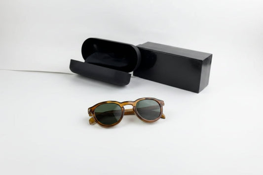 Celebrity Inspired Oval Green Lens Sunglasses UV400 Unisex | Sunglass Lover