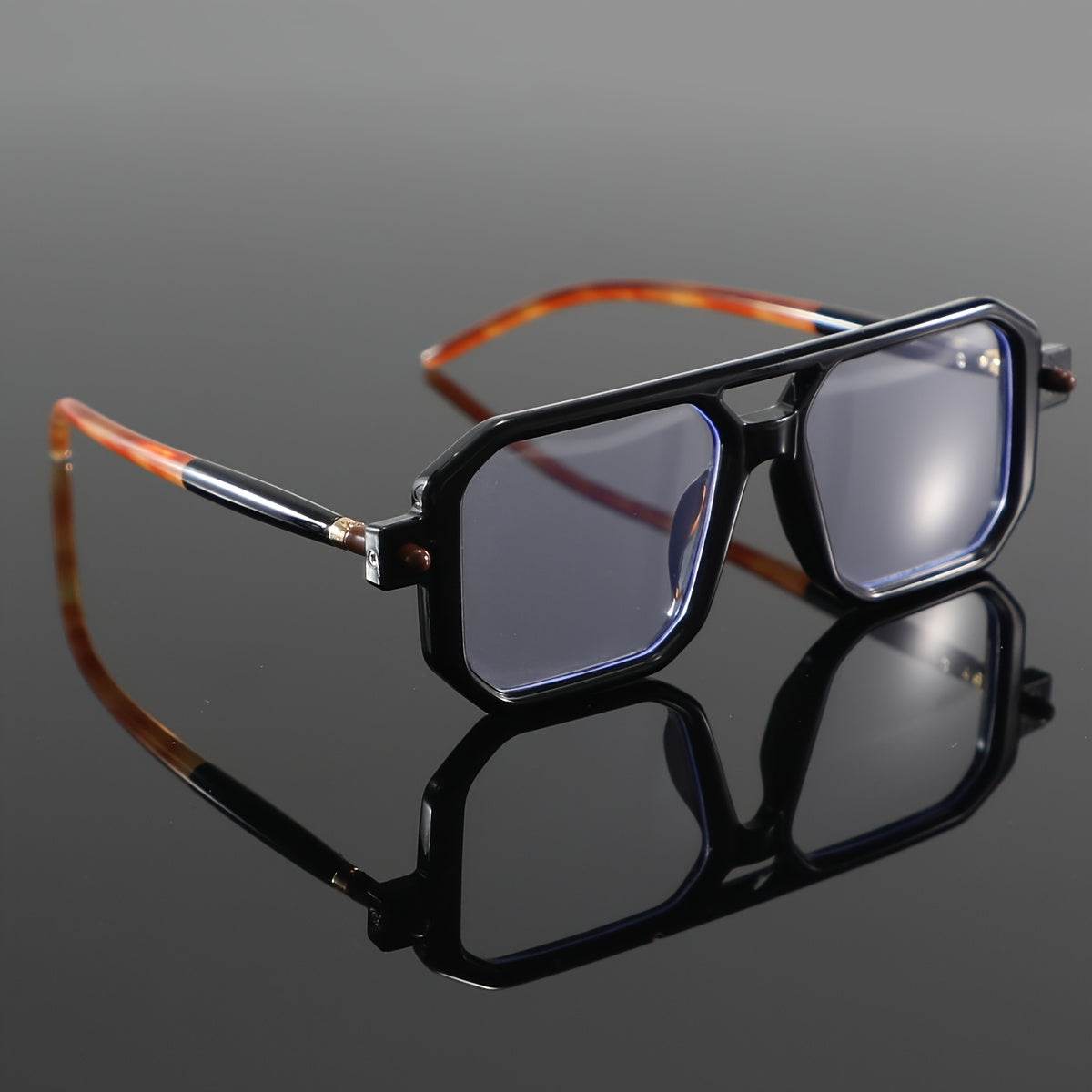 Men'S Casual Square Full-Rim Glasses - Sunglass Lover