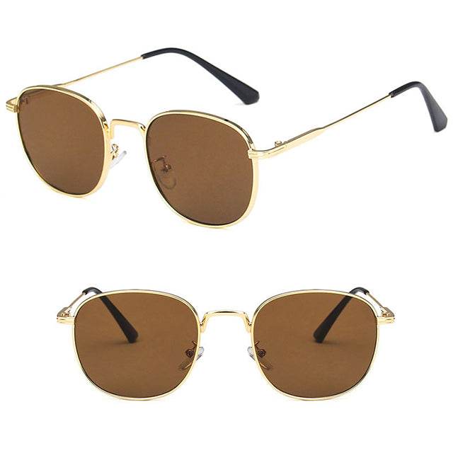 Round Black Silver Sunglasses – UV Protected - Sunglass Lover