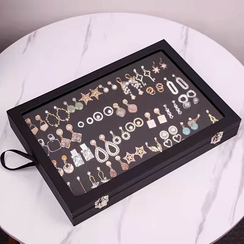 160-Hole Jewelry Organizer Box with Insertable Sponge Inserts - Sunglass Lover