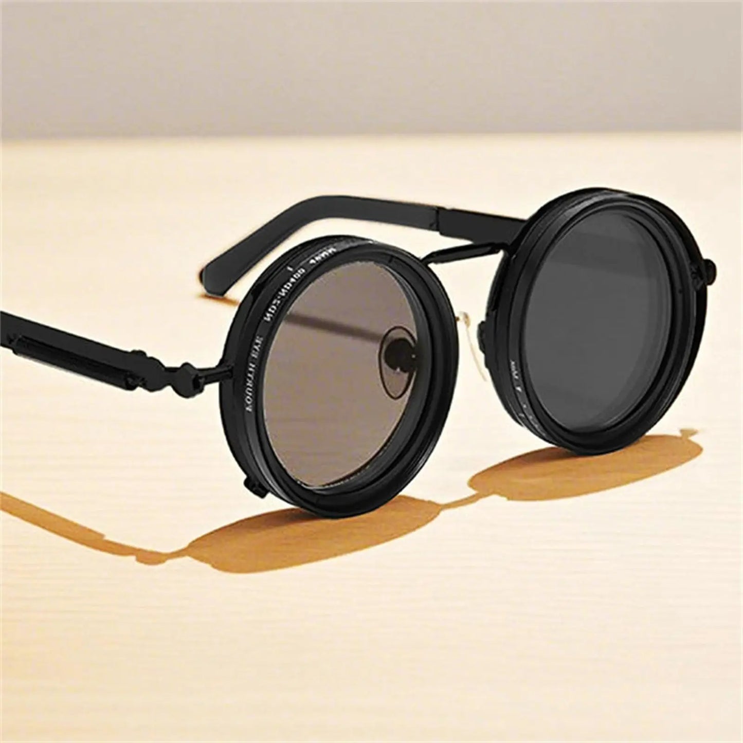 New Adjustable ND Filter Sunglasses – Polarized Round Moon glass Shades Unisex