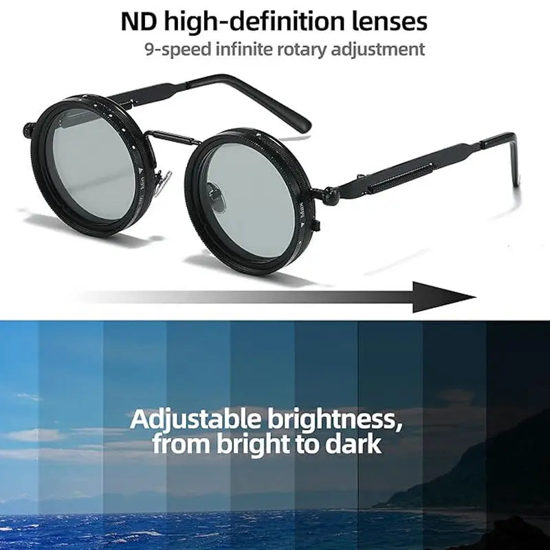 ND Adjustable Dimming Aperture Sunglasses – Polarized UV400