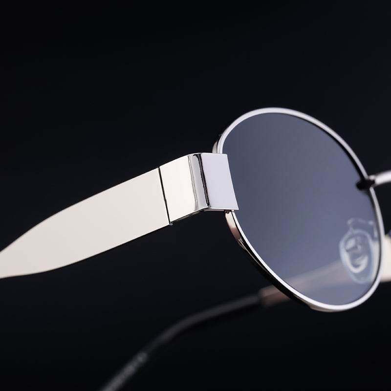 Vintage Retro Metal Oval Designer Sunglasses - Sunglass Lover