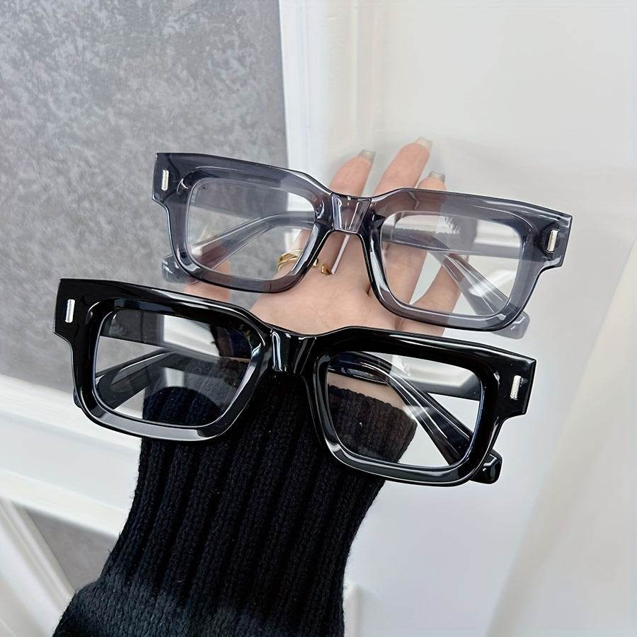 Fashion Square Clear Glasses – Unisex Full Rim Decorative Eyewear - Sunglass Lover