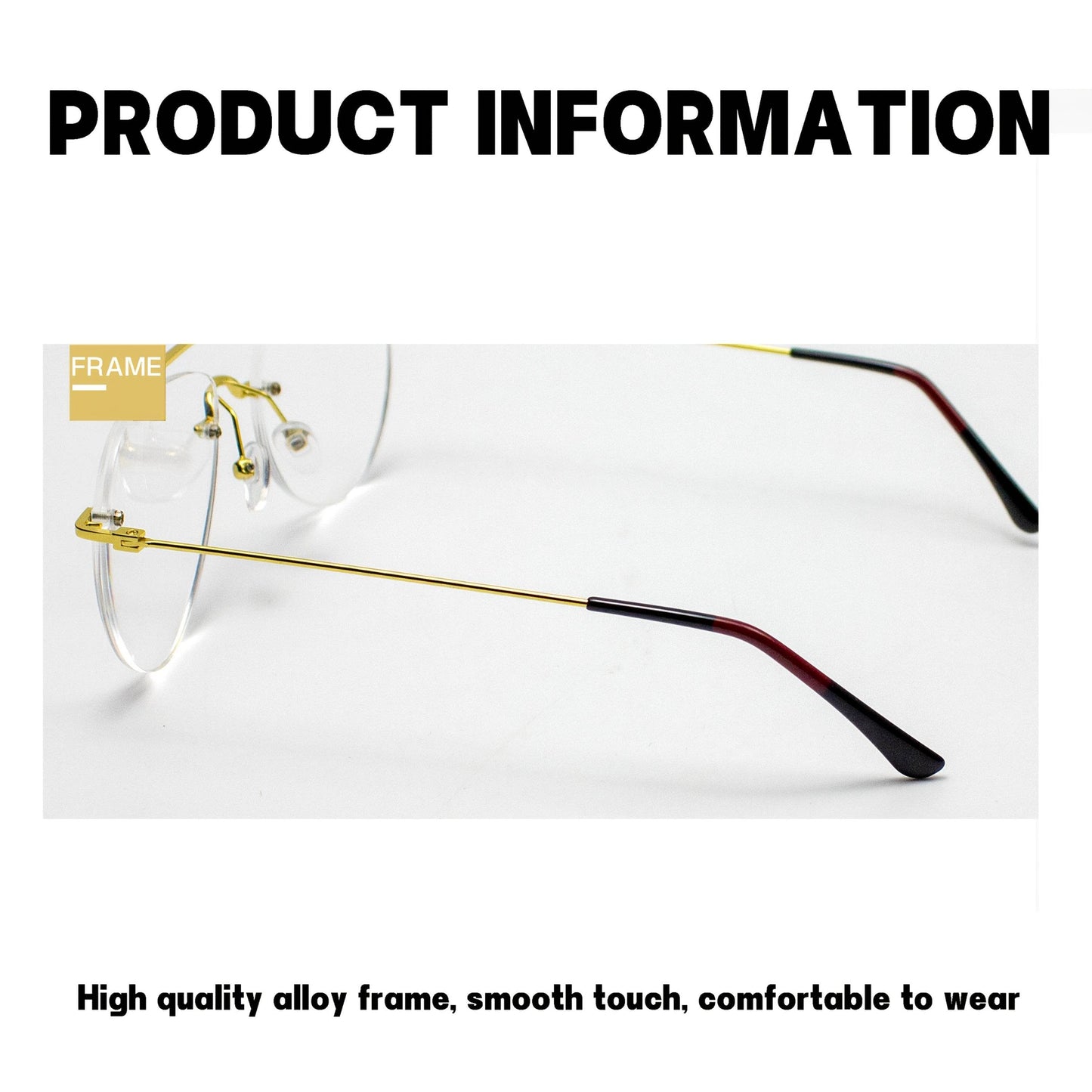 Frameless Double-Templet Pilot Fashion Glasses - Sunglass Lover