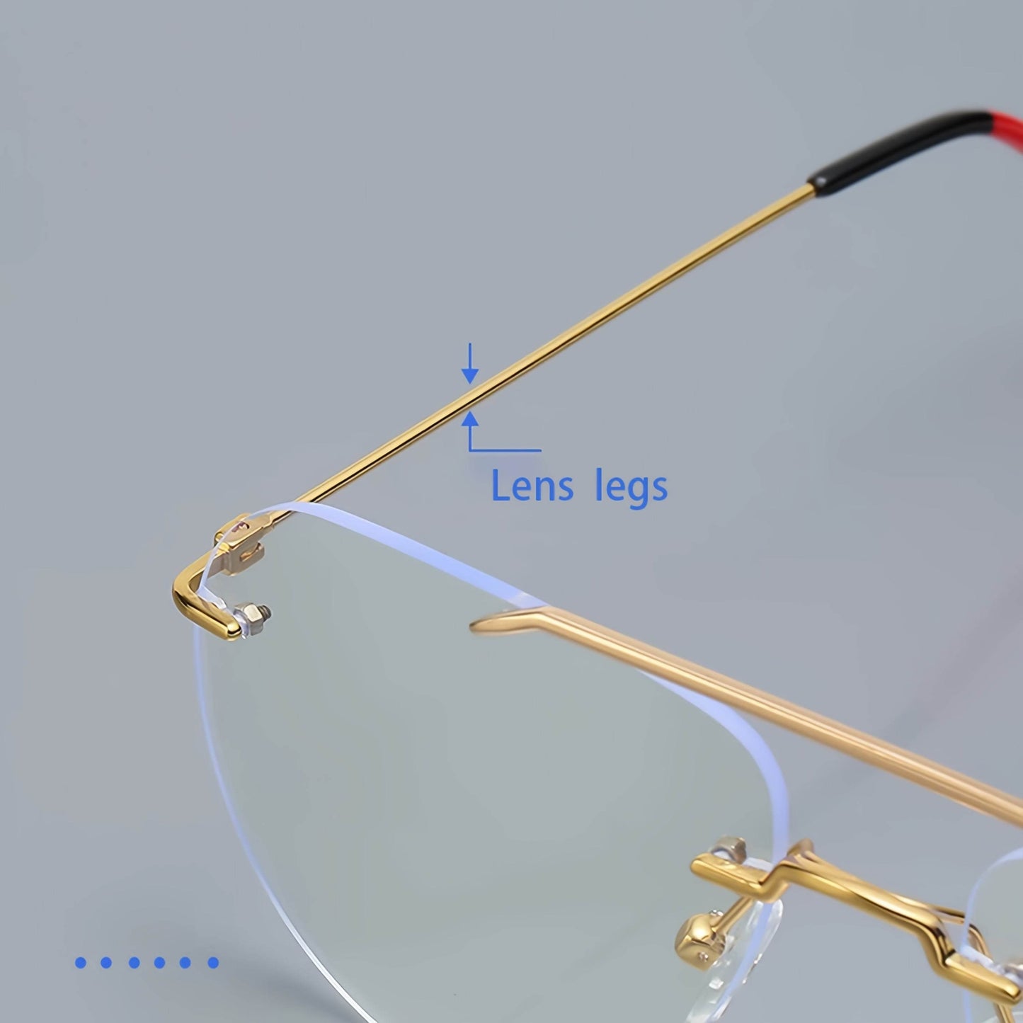 Frameless Double-Temple Pilot Glasses – Oversized Minimalist Eyewear - Sunglass Lover