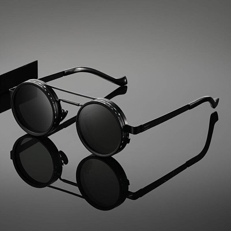 Classic Retro Round Fashion Glasses with adjustable ND Filter Lens - Sunglass Lover