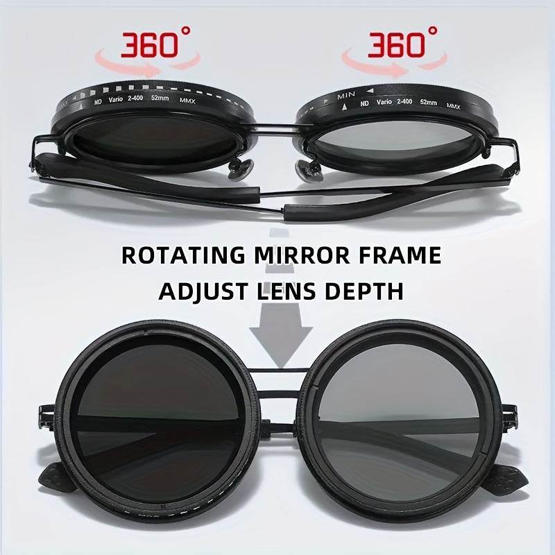 Vintage Round Photochromic Sunglasses – Auto Tint UV400 Protection - Sunglass Lover