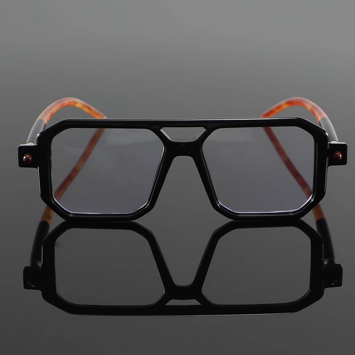 Men'S Casual Square Full-Rim Glasses - Sunglass Lover