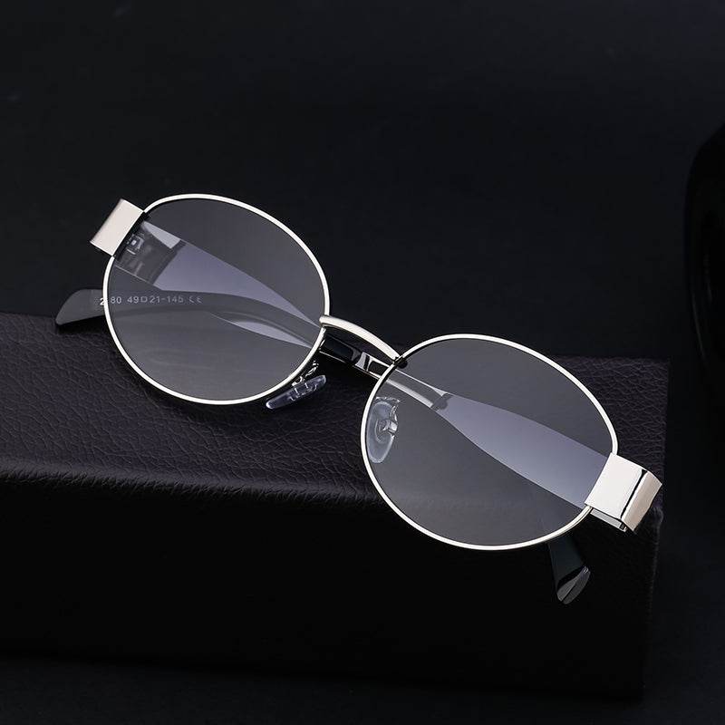 Vintage Retro Metal Oval Designer Sunglasses - Sunglass Lover