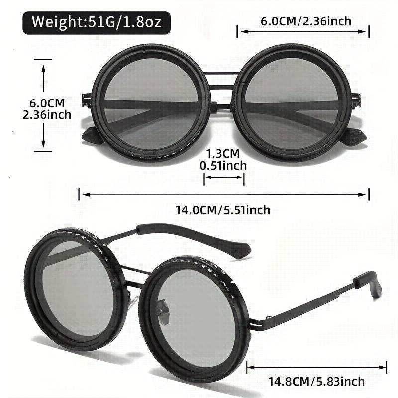Vintage Round Photochromic Sunglasses – Auto Tint UV400 Protection - Sunglass Lover