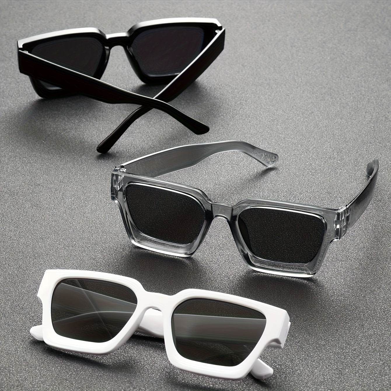 Men’s Square Frame Fashion Glasses – Minimalist Everyday Style - Sunglass Lover