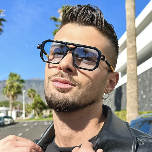 Men'S Casual Square Full-Rim Glasses - Sunglass Lover