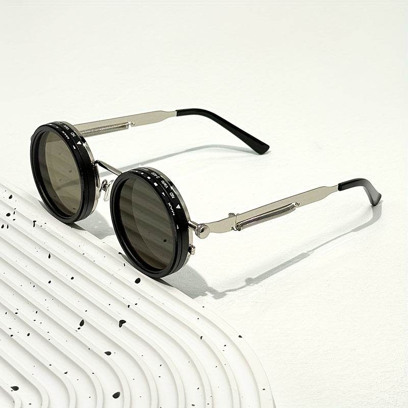 ND Filter Adjustable Dimming Round Polarized Sunglasses - Sunglass Lover