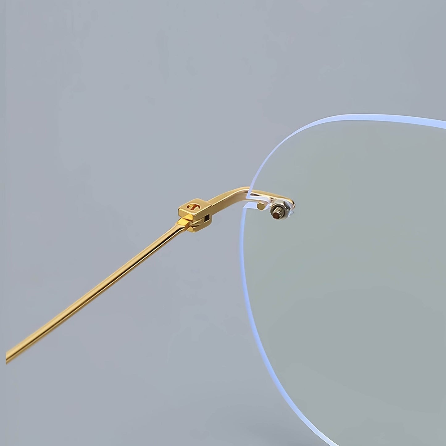 Frameless Double-Temple Pilot Glasses – Oversized Minimalist Eyewear - Sunglass Lover