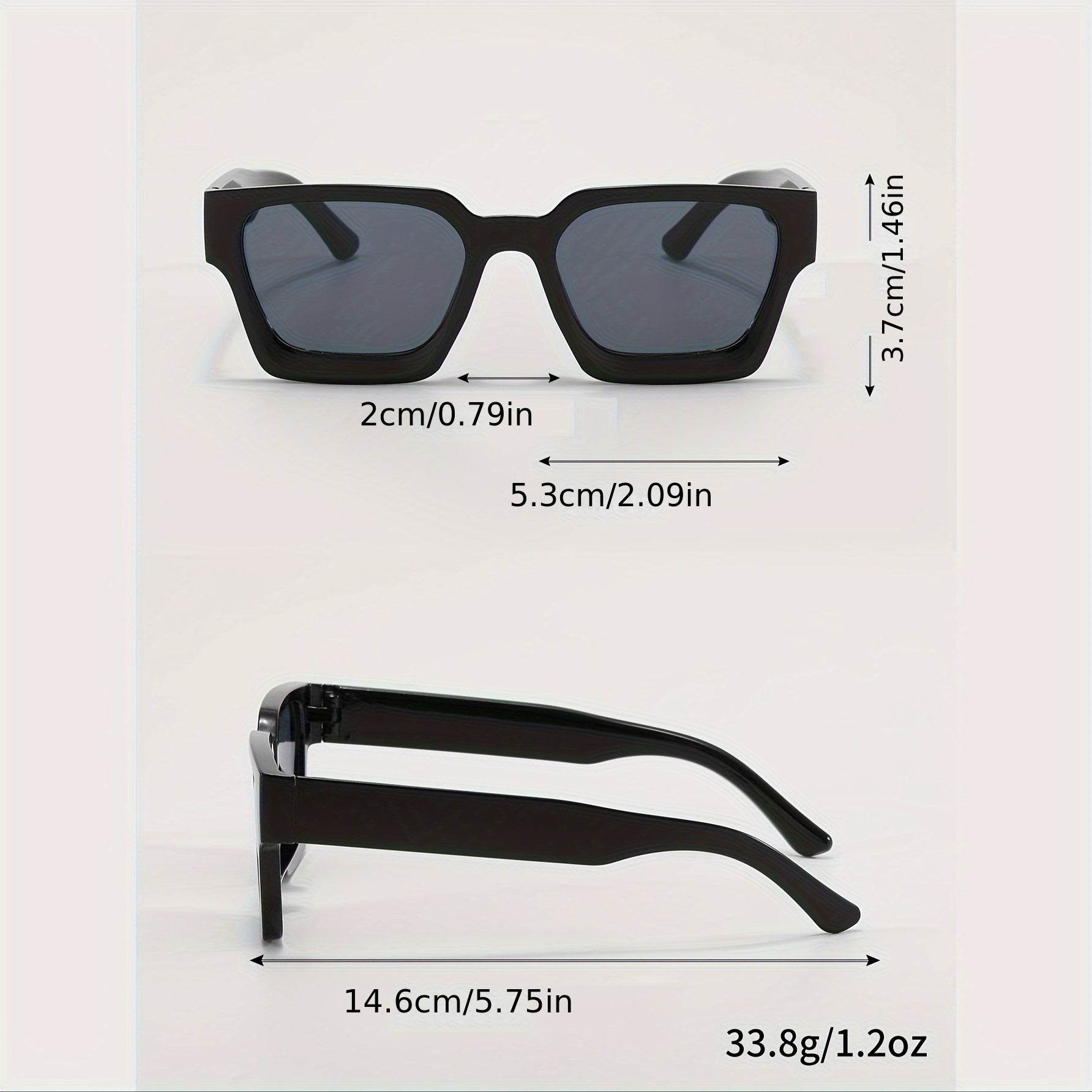 Men's Fashion Black Square sunglasses - Sunglass Lover