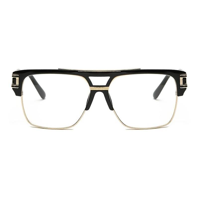 Men's Retro Double Bridge Fashion Eyeglasses - Sunglass Lover
