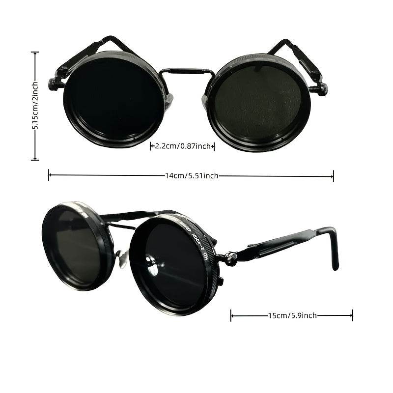 ND Filter Adjustable Dimming Round Polarized Sunglasses - Sunglass Lover