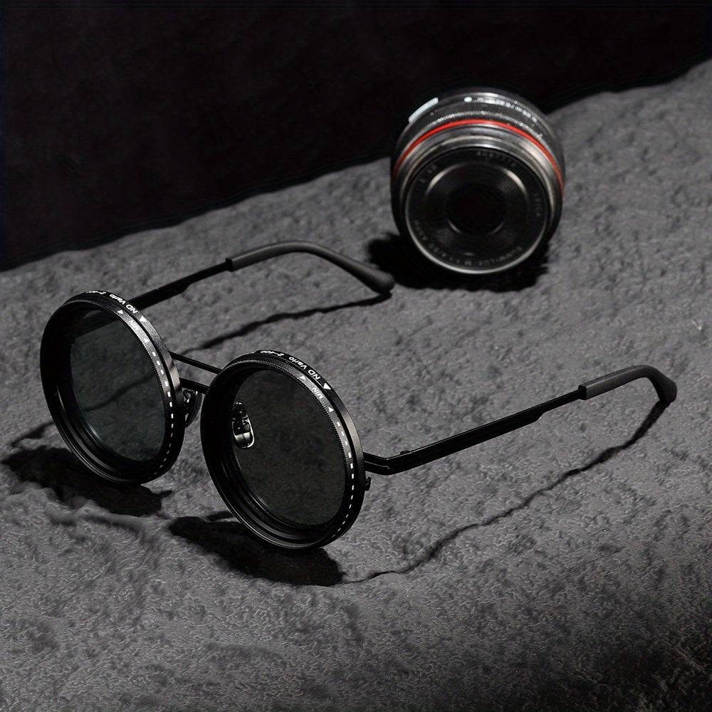Vintage Round Photochromic Sunglasses – Auto Tint UV400 Protection - Sunglass Lover