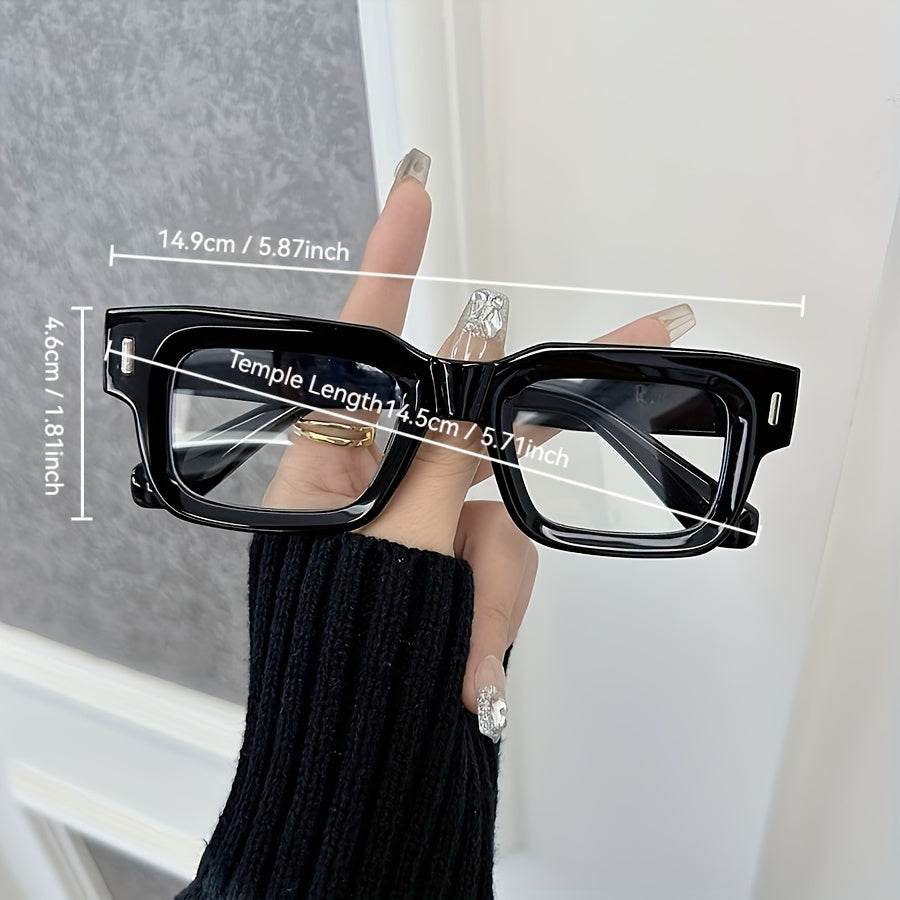 Fashion Square Clear Glasses – Unisex Full Rim Decorative Eyewear - Sunglass Lover