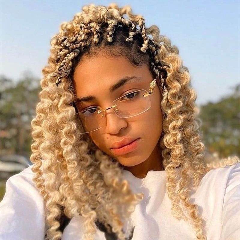 Sunglass Lover Rimless Rectangle Sunglasses Eyeglasses - SunglassesMart