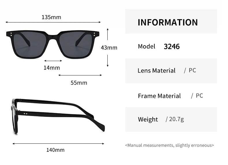 Sunglass Lover Square Designer Vintage Sunglasses - Sunglass Lover