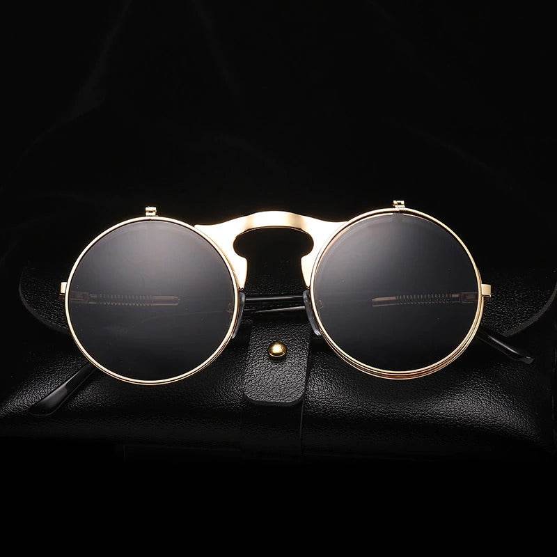 Sunglass Lover Vintage Steampunk Flip Sunglasses - Sunglass Lover