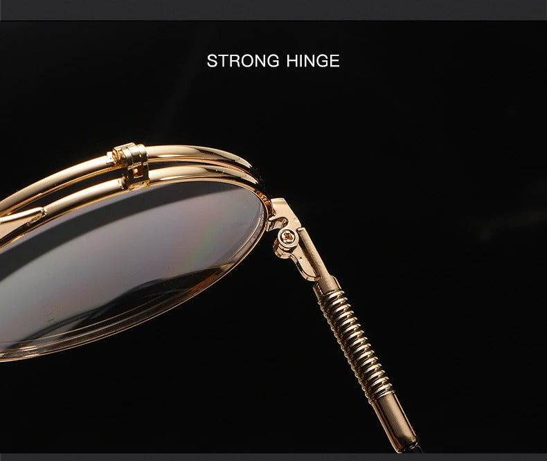Sunglass Lover Vintage Steampunk Flip Sunglasses - Sunglass Lover