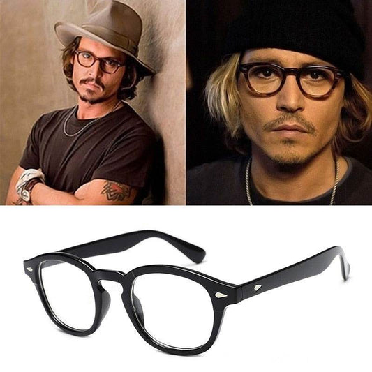 Johnny Depp Style Glasses Men Retro Vintage Prescription Glasses Women Optical Spectacle Frame - - Sunglass Lover