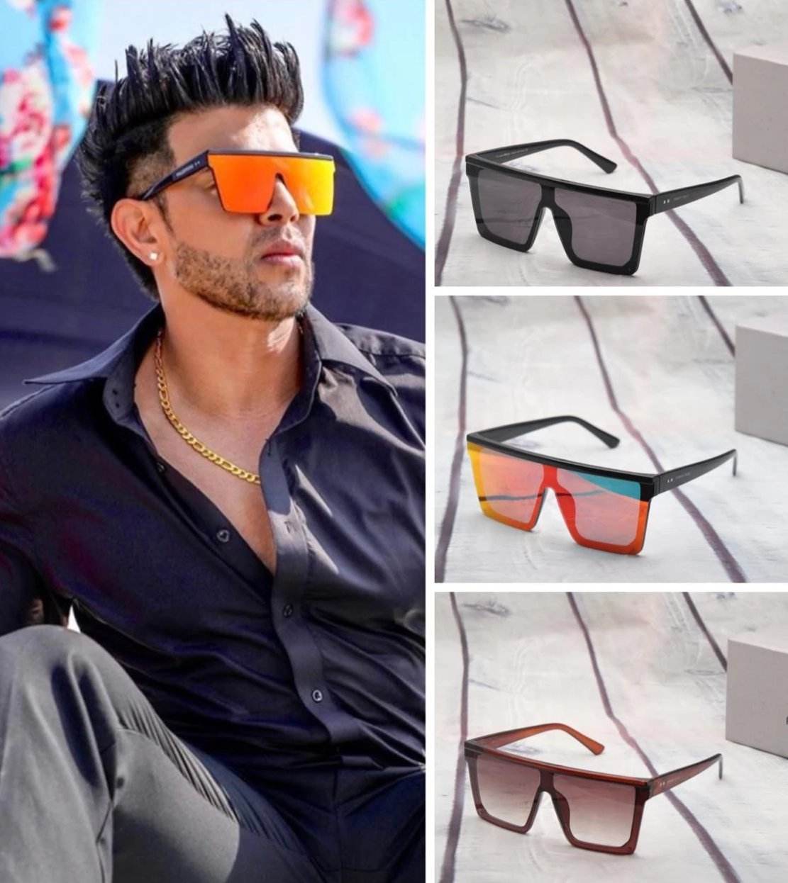 Latest Stylish Sahil Khan Square Sunglasses For Man - Sunglass Lover