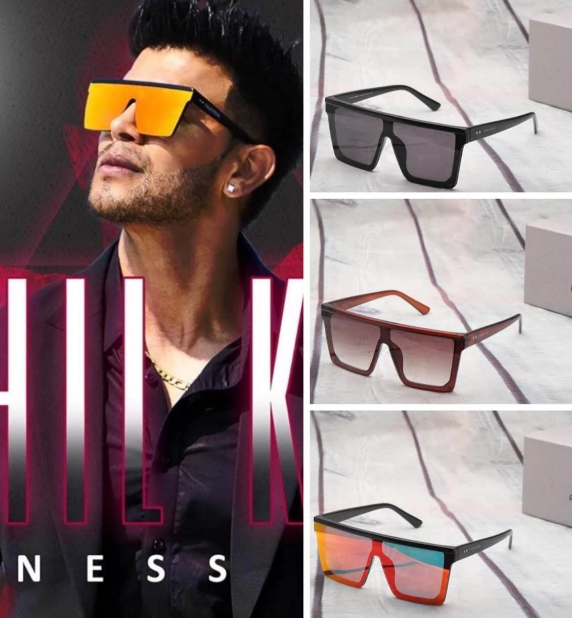 Latest Stylish Sahil Khan Square Sunglasses For Man - Sunglass Lover
