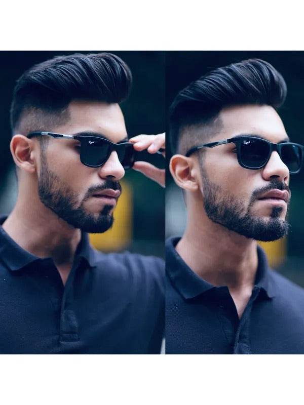 Classic Black Wayfarer Sunglasses – Toughened Glass Lens | UV Protection | Unisex - Sunglass Lover