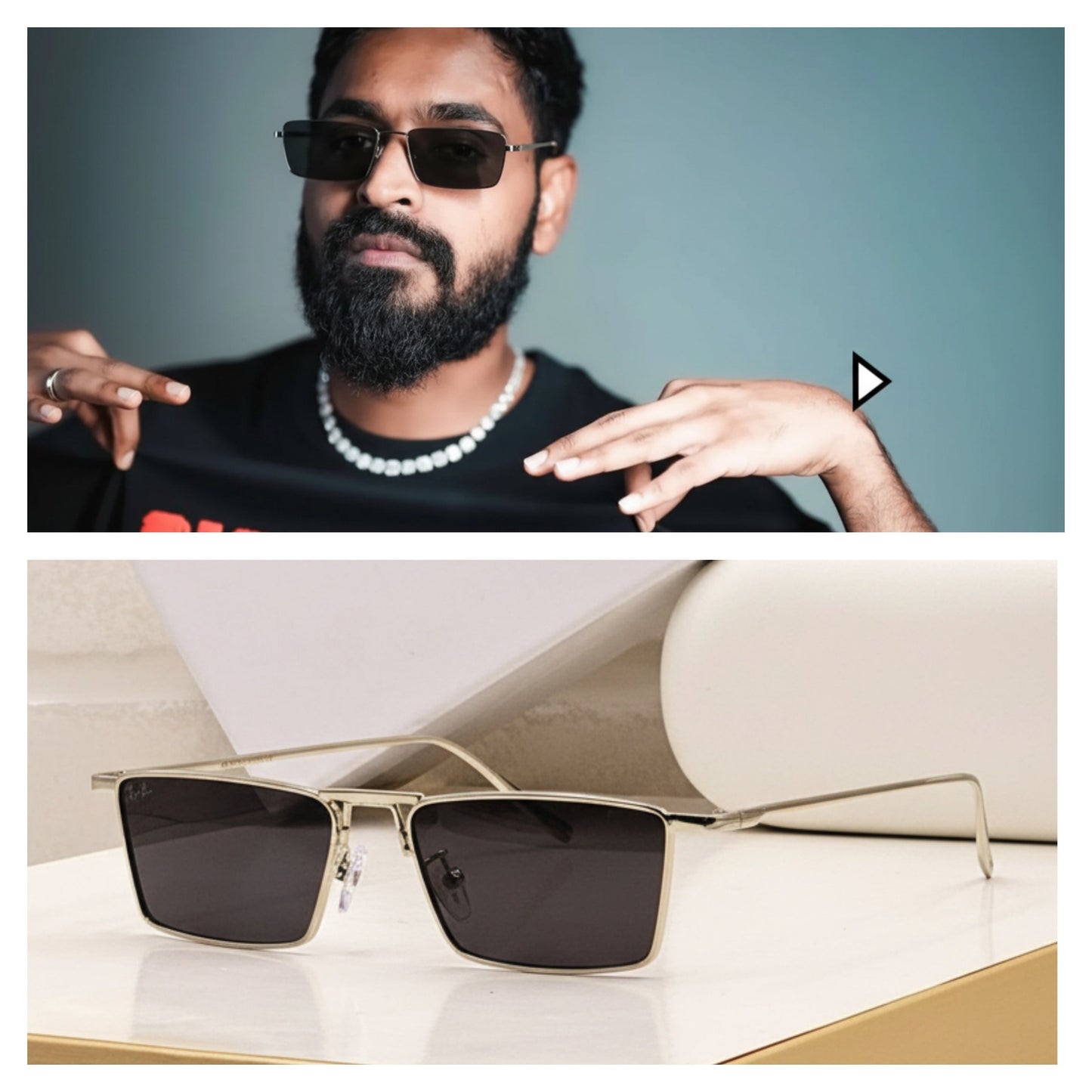 Hot Small Rectangle Sunglasses for Men & Women | UV400 Protection Fashion Shades