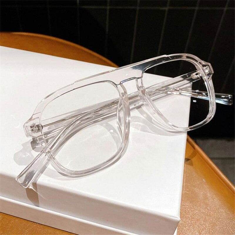 New Arrival Trendy Unisex Anti-Blue Rectangle Glasses - Sunglass Lover