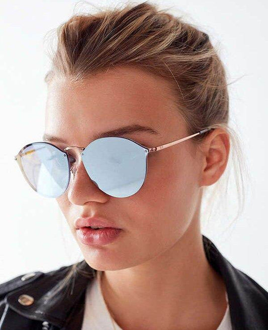 New Blaze Style Rimless Sunglasses For Men And Women - Sunglass Lover