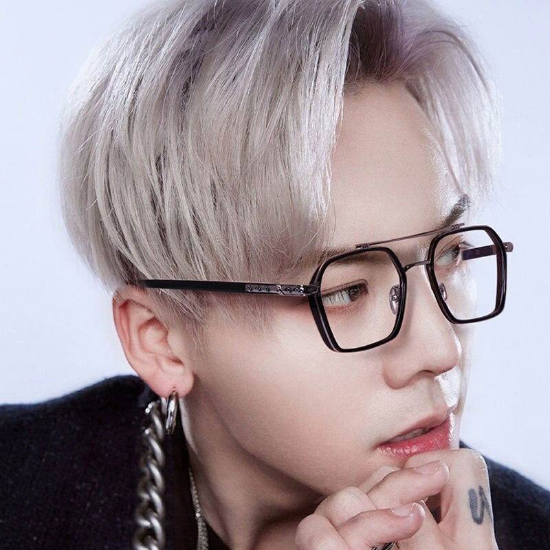 New Double Bridge Square Blue Light Blocking Glasses Women Men - Sunglass Lover