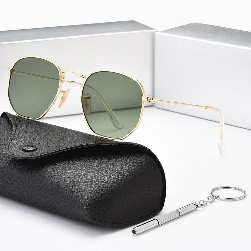 New Polygon Hexagonal Sunglasses For Men Women - JM - Sunglass Lover