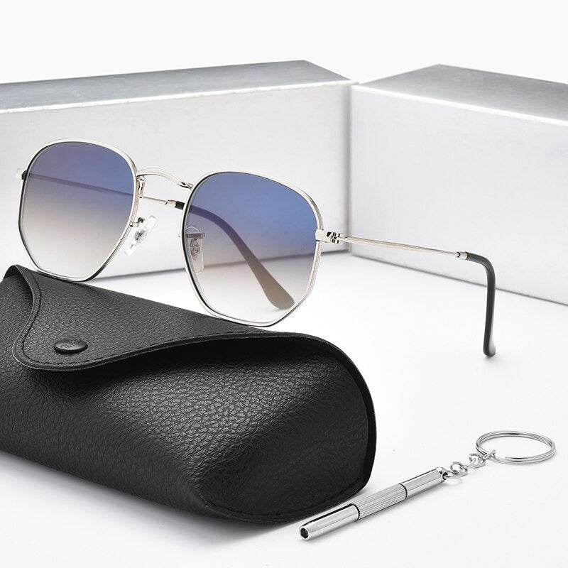 New Polygon Hexagonal Sunglasses For Men Women - JM - Sunglass Lover
